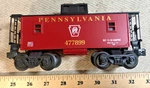 Lionel 36571 Pennsylvania Red Steel Center Cupola Caboose Gauge (c). Fixed Price $15.00.