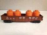 Lionel Lehigh Valley Gondola Car W/ 4 Canisters #6-16388 Scale Gauge Train. Fixed Price $27.49.