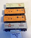 Ahm Ho Reefer Cars Pelican Brand 6303 Up/sp Pfe #45698 Nealdsburg 5012. Fixed Price $10.99.