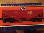 Lionel 16475 Santa Fe 2 Bay Hopper, Red New In Box!. Fixed Price $34.99.