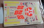 Havoline T-bird Decals Only 1/24 Scale "read Desc" Package #514A!!!!. Fixed Price $14.99.