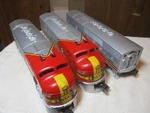 Lionel 6-18128 18129 18134 Santa Fe F-3 Aba Diesel Set Gauge #2343 Mint Box. Fixed Price $429.99.