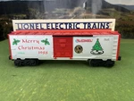 Lionel 6-19904 Christmas Box Car 1988 Merry Ln In. Fixed Price $24.00.