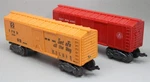 Lot Of Marx Box Cars Santa Fe Sfrd 3280 B&o 467110 W/tilt Couplers Made Usa. Fixed Price $19.95.