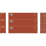 Athearn ATH17440 40' Corrugated Hc Container - Touax/mol #1 (3) Scale. Fixed Price $36.98.