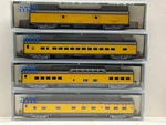 Scale Kato 106-1102 Union Pacific Streamliner Passenger Car 4 Set B. Fixed Price $180.00.