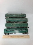 4 Is American Flyer Gauge Passenger Cars 650, 651 Parts Repair Green. Fixed Price $49.95.