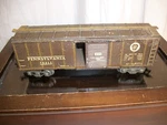 Marx Vintage #70311 Pennsylvania Boxcar, Sliding Door, Tin Lithographed. Fixed Price $23.75.