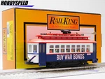 Mth Railking War Bonds Bump Go Trolley Gauge Transit Street Car 30-5247 New. Fixed Price $88.84.