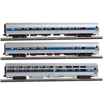 Kato 1066286 Amfleet Intercity Express 3-CAR Set Ready Run Phase Vi Scale. Fixed Price $97.99.