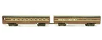 Mth MT-6117 Pennsylvania Tuscan Painted 60' Aluminum Sleeper/diner Set Ln. Fixed Price $144.79.
