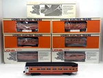 Lionel Southern Pacific Daylight Aluminum 7 Passenger Set Used 4 Dome Cars. Fixed Price $499.99.