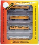 Roundhouse 89414 50' Overland D&rgw 4-CARPASS(RAPID+KNUC Cplrs+mtlwhls) #2. Fixed Price $139.95.
