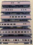 Ho Scale Pennsylvania Old Style Passenger Cars, 6 In Total, Rapido Couplrs. Fixed Price $95.00.