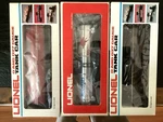 Lionel 6-9156 Mobilgas & 6-9353 Crystal 16102 Southern All Are New. Fixed Price $49.00.