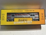 Mth King 30-4142A Bugged Rails Series O-27 Santa Fe Streamlined Baggage Car. Fixed Price $119.99.