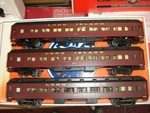 Lionel 6-15564 Long Island Heavy Weight 3 Pack Pass. Cars .( 18" ) Lot #46758. Fixed Price $345.00.