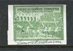 Sherwood Anderson Famous American Writer Signed Olympic Stamp BX6710. Fixed Price $39.99.