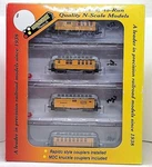 Roundhouse 89444 34' Overton D&rgw 4CAR Set Knuc+rapid Cplrs+mtl Whls Nib (#1). Fixed Price $139.95.