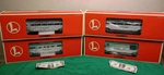 4PCS Lionel Lines Ga Aluminum Silver Passenger Train Cars #2530,2531,2532,2533. Fixed Price $250.00.