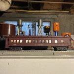Lionel Trains Post-war 2625 Irvington Madison Passenger Car W/ Silhouettes. Fixed Price $68.75.