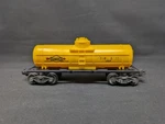Vintage Lionel O-gauge Sunoco Single Dome Tanker Car Yellow 6015. Fixed Price $69.99.