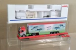 Marklin 4740 Prototype Test Paint Db Flat Wagon & Dolphin Show Truck. Fixed Price $572.06.