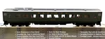 Ho Walthers 932-10352 Heavyweight Chair Car Santa Fe Pullman Green Silver Roof. Fixed Price $139.99.