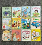 Vintage Little Golden Book - Lot Of 12 Cars, The Ginghams, My Own Grandpa +. Fixed Price $12.99.