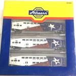 Athearn 10169 N-scale **trinity Railway Express** Bombardier Coaches & Cab Car. Fixed Price $170.89.