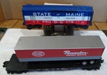 Lionel 16335 New York Central Flat W/trailer, Mth State Of Maine. BOX-6. Fixed Price $22.99.