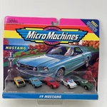 Vintage Micro Machines #9 Mustang Mini Scale Car Figurines New & Sealed 1994. Fixed Price $33.00.