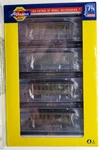 Athearn 12405 34' Overton Canadian Natl 4-CAR Pass Set Knuc Cplrs+mtl Whls Nib. Fixed Price $169.95.