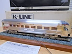 K-line K4601 Scale Metal Millenium Club Business Car With Display Track Ln Ob. Fixed Price $74.99.