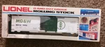 Lionel 6-9416 Minnesota Dakota & Western Mdw Boxcar. Fixed Price $21.99.