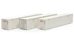 Athearn Ho Scale 53' Stoughton Containers Schneider #1 3-PACK 40128. Fixed Price $37.72.