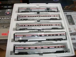 Mth 20-6548 Amtrak Car Passenger Set New ,17 1/2" "LOT#46712. Fixed Price $325.00.