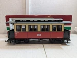 Lgb 31610 - Illuminated Four Axle Red/beige Dr Passenger Car Scale. Fixed Price $125.00.