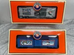 Lionel 6-36265 &6-36253 2007 Lot Of New Christmas Theme Boxcars. Fixed Price $43.36.