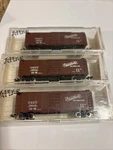 (3) Scale Vtg 40' PS-1 Box Car Gulf Mobile Ohio (gm&o) #59048 Atlas. Fixed Price $20.00.