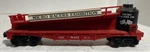 Scale Model Train Lionel Micro Racers Exhibition Flat Car #16325 Oil Canister. Fixed Price $34.95.