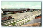 1908 Le&w Yards Lima Ohio Train Station Posted Antique Postcard. Fixed Price $9.34.