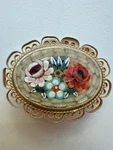 Vintage Italian Micro Mosaic Brooch (3270). Fixed Price $17.60.