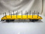 Bachmann 95615 Baltimore Ohio Flat Car W/ Stakes 1525 B&o Gauge Yellow C-8. Fixed Price $49.95.