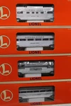 Lionel #19165 Lines Aluminum Passenger Car 4 Pack. Fixed Price $279.95.