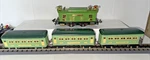 Lionel Prewar O-gauge Set #296 Electric Engine #253 & 2-607/608 Passenger Cars. Fixed Price $324.95.