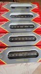 Williams Baltimore Ohio Set Of 5 Cars - 4 Passenger, 1 Baggage. Bnib. Fixed Price $200.00.
