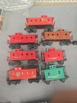 Lot Of 7 Lionel Cabooses Various Names. Fixed Price $35.00.