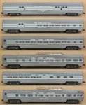 Williams Nyc "century Limited" 80' 6-CAR Aluminum Passenger Set O-gauge Nos *. Fixed Price $329.99.