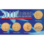 New American Coin Treasures 2000 Gold-layered State Quarters 6705. Fixed Price $39.95.